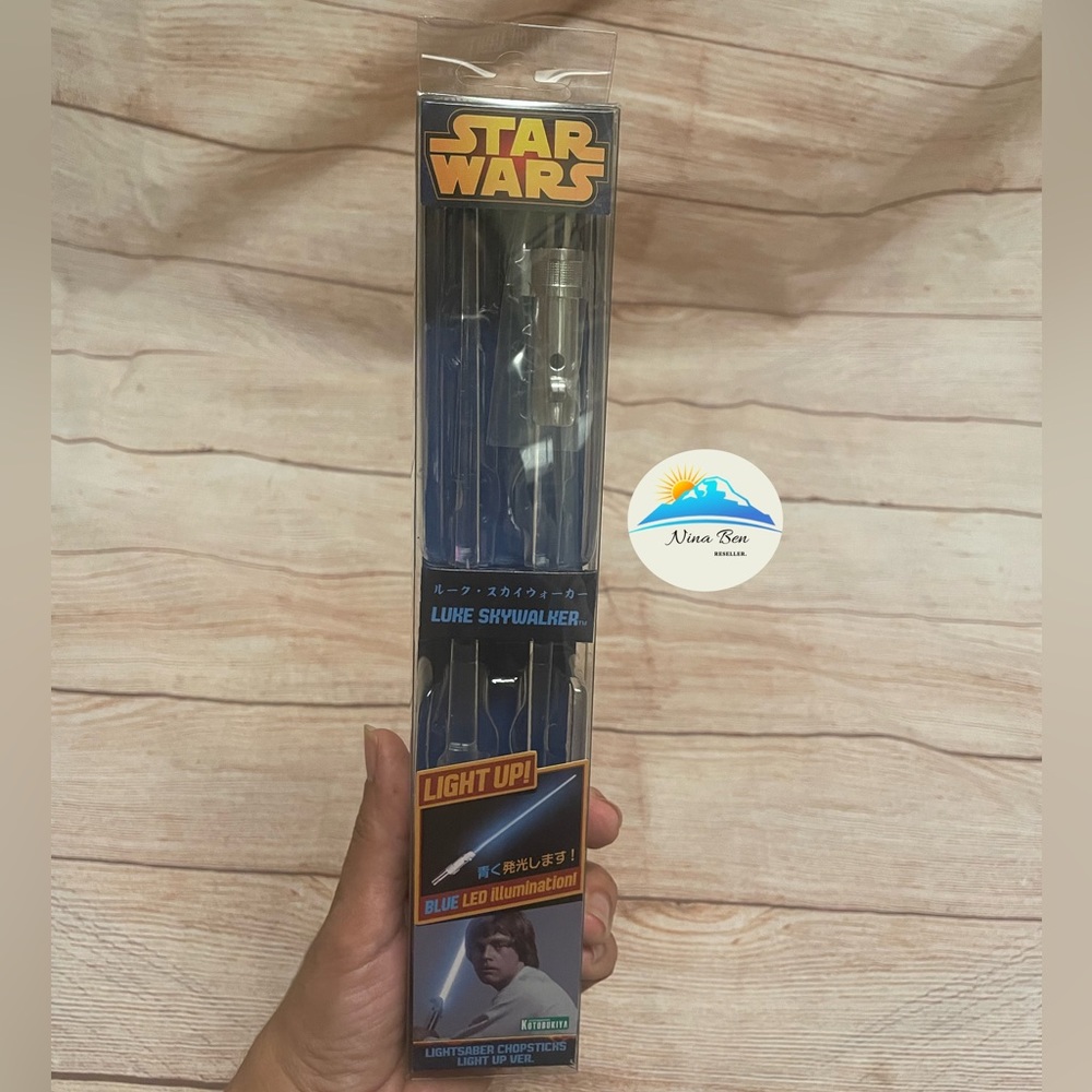 Star Wars Kotobukiya Luke Skywalker Blue LED Lightsaber Chop Sticks